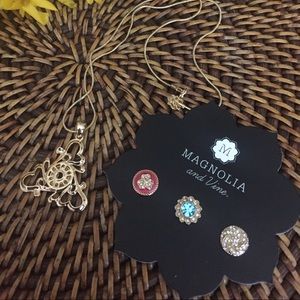 Magnolia and Vine Mothers Day Necklace set